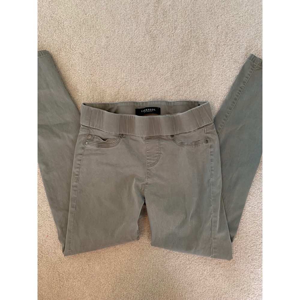 LIVERPOOL army green skinny pant